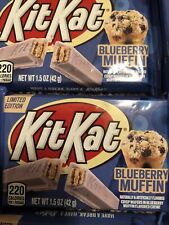 KIT KAT LIMITED BLUEBERRY MUFFIN 1.5 Oz Bar Lot of 6 Bars