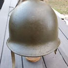 New ListingBeautiful 27th Armored Division M1 Helmet W/27th Empire HQ Liner, NAMED