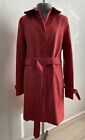 coach pink trench coat women-size large