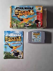 Star Wars Episode I Battle For Naboo Authentic Complete Cib Nintendo 64 N64 Game