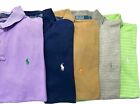 Lot of 5 Ralph Lauren Short Sleeve  Men’s Polo Shirts L LARGE