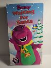 Barney - Waiting for Santa (VHS) Rare White Tape.
