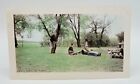 New ListingHANDCOLORED VTG PHOTO~MEN LAYING ON GRASS~HUNTERS & HUNTING DOGS~TINTED PHOTO