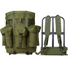 AKMAX Military ALICE Pack Medium Rucksack Army Bag with Frame/Straps, Olive Drab