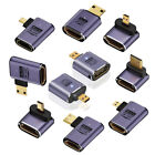 Chenyang Mini /Micro HDMI Male to HDMI 2.1 Female 90 Degree Angled