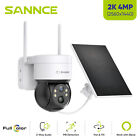 SANNCE 4MP Security System Wireless PT Outdoor Color Solar Battery Two Way Talk