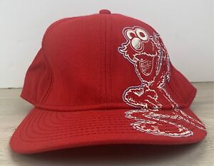 Elmo Hat Sesame Street Elmo Hat Stretch Fit Adult Size Hat Red Baseball Hat Cap