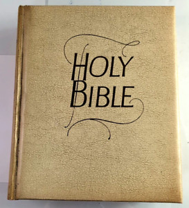 New ListingHoly Bible Large Family BIBLE KJV Southwestern Company Off-White Vintage