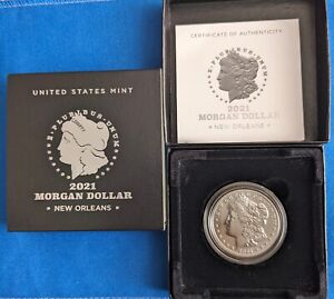 Morgan Dollar - 2021-O - Silver with “O” Privy Mark (21XD) Box and Cert - View