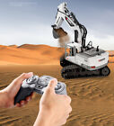 Alloy Remote Control Excavator Truck RC Digger 11Ch Engineer Construction White