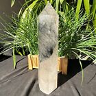New Listing4.4LB Natural black tourmaline crystal tower polished and healed 2000g