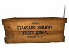 Standard Railway Fusee Corp Wood Crate Box Fireworks Sticker Railroad Boonton NJ