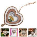 Wooden Heart Mini Photo Frame for Wedding Party Ornaments