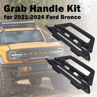 New Aluminum Black Front Grab Handles For 2021-2024 Ford Bronco 2-Door/4-Door (For: 2021 Ford Badlands)