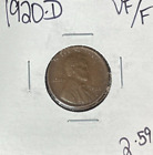 1920-D LINCOLN WHEAT CENT - VF/F ~NICE COIN~