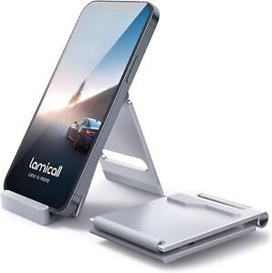 Universal Metal Desk Tabletop Phone iPad Tablet Stand Holder Foldable Adjustable
