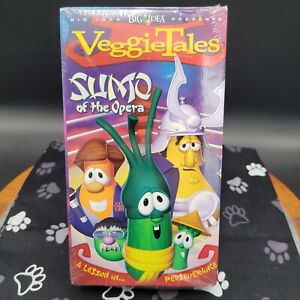 VeggieTales VHS Sumo of the Opera A Lesson in Persevereance Green New Sealed