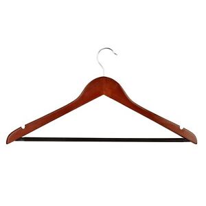 24 Pack Elegant Hangers Non-Slip Cherry Wood Swivel Clothes Hangers Off-White