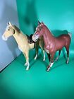 Johnny West Best Of The West PAIR of Horses Marx Toys incl saddle