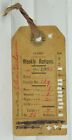 1905 NATIVE AMERICAN SIOUX INDIAN ROSEBUD RESERVATION WEEKLY FOOD RATION CARD