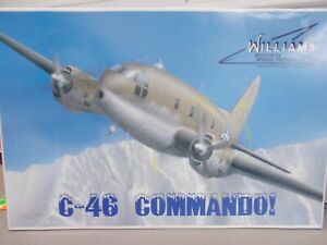WILLIAMS-C-46 COMMANDO-SEE BELOW-KIT- NOT SEALED~1:72 SCALE