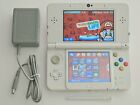 Nintendo New 3DS White Super Mario Face Plates w 128GB Games Stylus & Charger