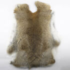 1Pcs Genuine Naturally Rabbit fur skin tanned Leather Hides craft Gray Pelts Hot