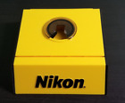 Nikon Camera Lens Store Display Stand: Yellow And Black, 5.25
