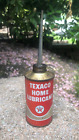 Vintage Texaco Home Lubricant Long Lead Spout Oil Tin Can #2