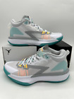 Jordan Zion 1 Men's Size 12 White Dynamic Turquoise Basketball Shoes DA3130 101