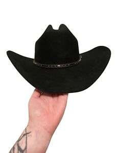 Justin XX Wool Black Western Cowboy Hat 7 3/8