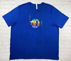 Phish Jam Band T Shirt Blue With Rainbow Fish Size XXXL