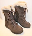 Columbia Brown BK1581-232 Waterproof Mid-Calf Lace Up Boots Womens Size 10 Wide