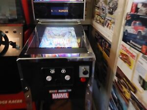 Marvel Spiderman Standup Pinball Machine.Includes 10 Different Games. Can Ship