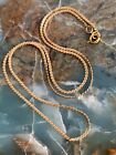 14K YELLOW GOLD 1.2mm FLAT S LINK CHAIN NECKLACE 14.75 IN CHOKER NOT SCRAP 1.8g