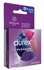 TWO (2) Durex Pleasure Packs-Assorted Lubricated Premium Condoms-3ct. Exp: 10/25