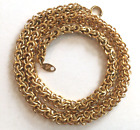 Vintage Trifari TM Gold Tone Byzantine Chain Necklace 18