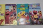 Lot Of 4 Sesame Street Vhs Includes Elmos World Food Water & Exercise 2005 Vhs