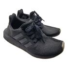 Womens Adidas Swift Run Black/Silver Running Shoes. Size 6