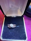 14k white gold and 1/2 carat natural diamond ring size 6.5