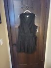 NWT Nine West Women's Black Sleeveless Wrap Midi Dress Size XXL 2XL NEW!!