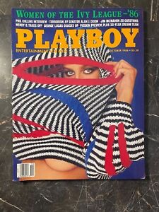 Playboy Magazine October 1986 With Ivy League Women, Phil Collins, Jim McMahon