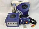 Nintendo GameCube DOL-001 Violet Game Console Set With Controller NTSC-U/C F/S