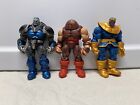 Marvel Figures Lot Set Of 3 Thanos, Juggernaut, And  Apocalypse Loose As Is