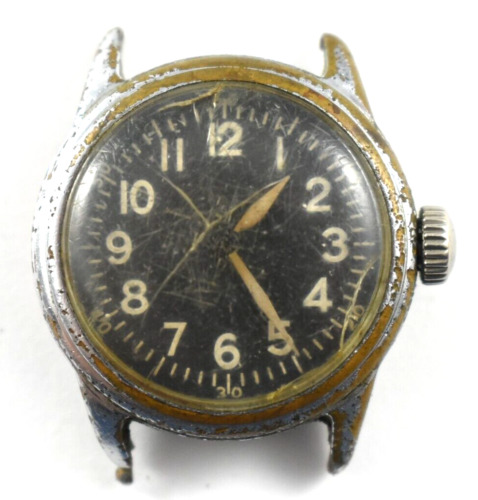 Vintage Elgin Type A-11 US Military Manual Wind 16J 539 Wrist Watch READ! lot.18
