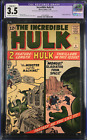 THE INCREDIBLE HULK #4 NOV 1962 CGC 3.5 OW/W PAGES *RESTORED* ORIGIN RETOLD!