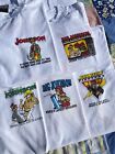 Lot of 5 vintage 90s Big Johnson funny graphic shirts Large single Stitch
