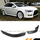 FOR 2008-15 MITSUBISHI LANCER JDM STYLE 2PC FRONT BUMPER LIP SIDE SPLITTERS CAP (For: 2013 Mitsubishi Lancer)