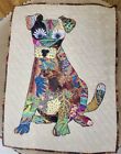 New ListingHandcrafted Handmade Machine Quilted Dog Quilt Wall Hanging Excellent!