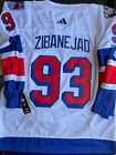 New York Rangers #93 Mika Zibanejad 2024 Hockey Stadium Series White Jersey M